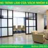 Vách ngăn nhôm kính