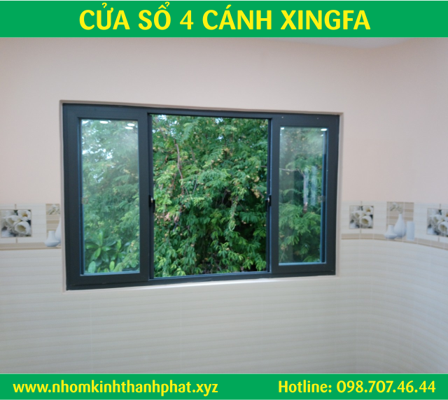 MẪU CỬA SỔ NHÔM KÍNH XINGFA