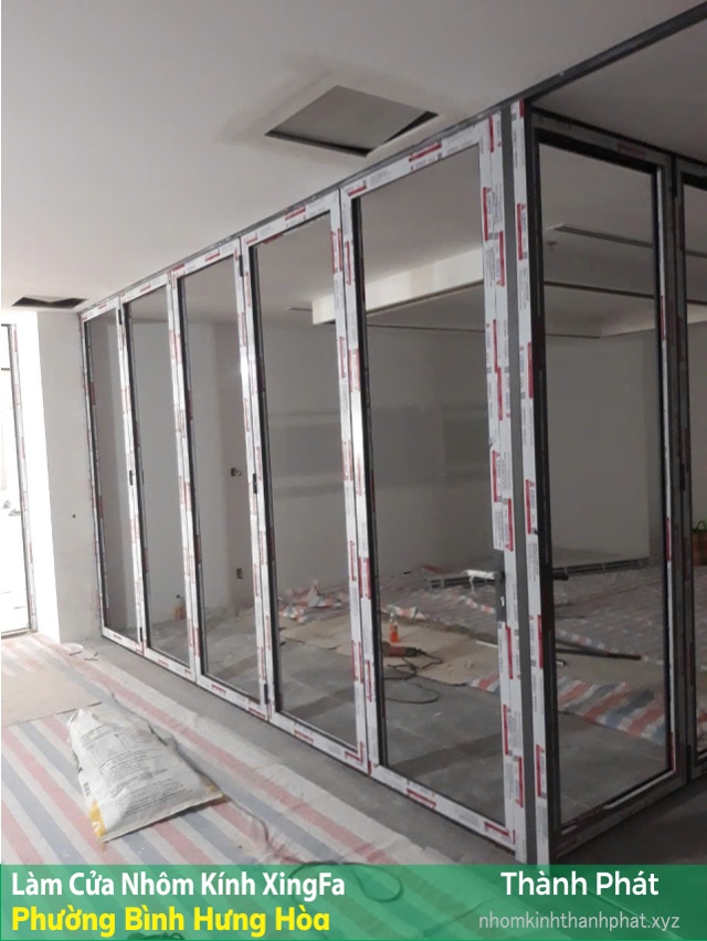Làm cửa nhôm kính, cửa đi cửa sổ hệ Xingfa