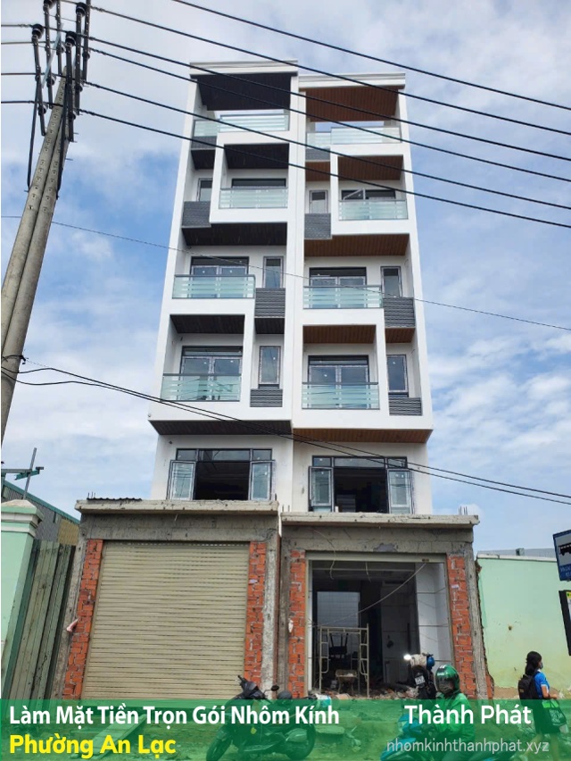 Làm mặt tiền trọn gói nhôm kính