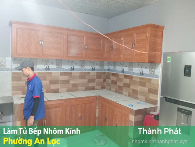 Làm tủ bếp nhôm kính phường An Lạc - TPHCM mới