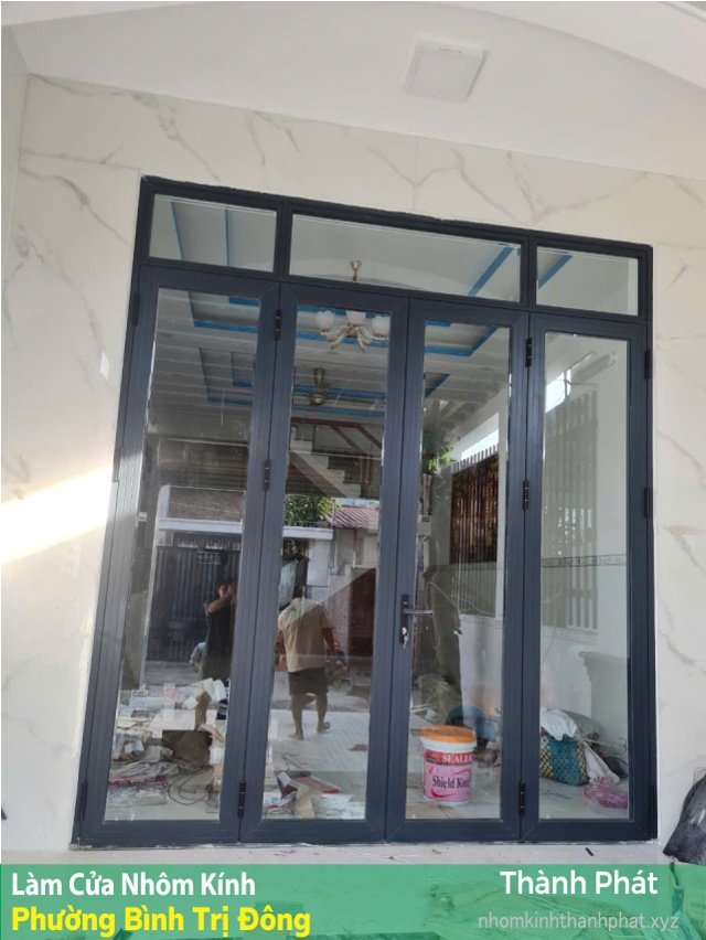 Thành phát nhận làm cửa nhôm kính, cắt kính tại Phường Bình Trị Đông