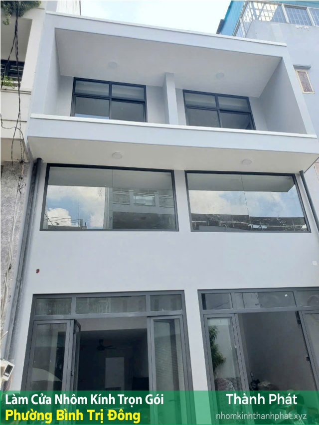 Làm nhôm kính XIngfa trọn gói tại Phường Bình Trị Đông